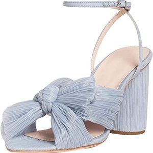 Heeled Sandals Pleated Bow Knot - Loeffler Randall look-alike